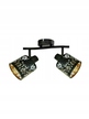 LAMPA SUFITOWA listwa KIGA 2 czarna złota E14 (2)