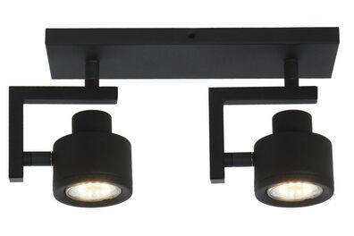 Lampa Alenis listwa 2 regulowana czarna metal