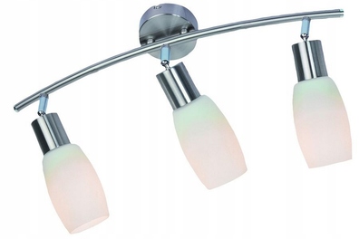 LAMPA SUFITOWA listwa NAMP 3 NIKIEL MAT regulowana
