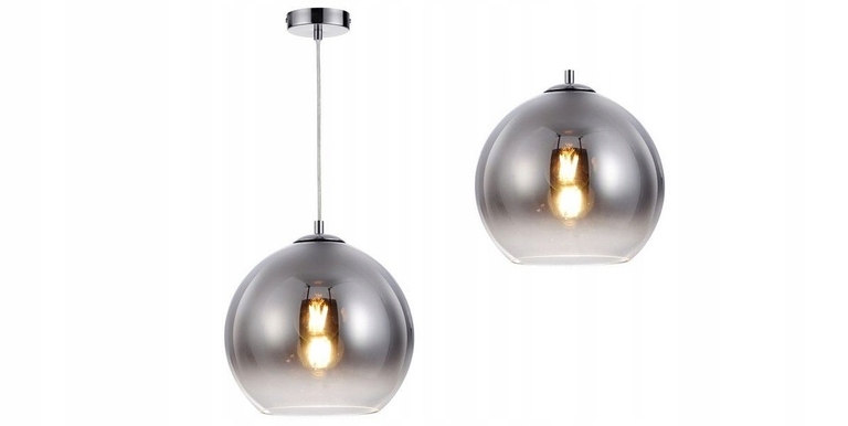 Lampa WISZĄCA Zwis KULA CHROM CASTILO E27 (1)