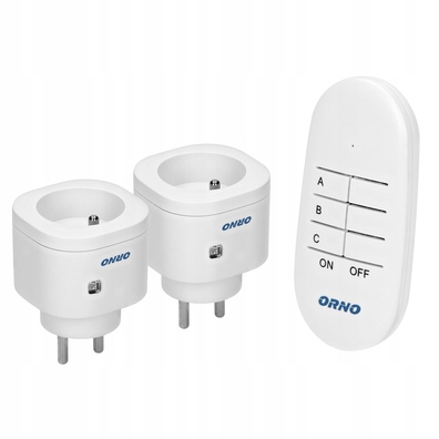 Zestaw mini gniazd sterowanych pilotem 2+1