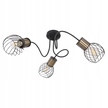 LAMPA SUFITOWA Reflektory ARGUSTO 3 czarna druciki (3)