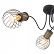 LAMPA SUFITOWA Reflektory ARGUSTO 3 czarna druciki (5)