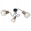 LAMPA SUFITOWA Reflektory ARGUSTO 3 czarna druciki