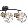 LAMPA SUFITOWA Reflektory LUISE 3 czarna druciki (6)