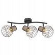 LAMPA SUFITOWA Reflektory LUISE 3 czarna druciki (4)