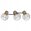 LAMPA SUFITOWA Reflektory LUISE 3 czarna druciki (5)