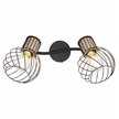 LAMPA SUFITOWA Reflektory LUISE 2 czarna druciki