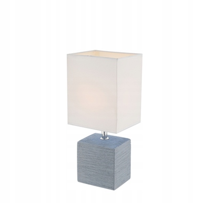 LAMPKA NOCNA STOŁOWA GLOBO GERI 21676 szara
