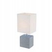 LAMPKA NOCNA STOŁOWA GLOBO GERI 21676 szara