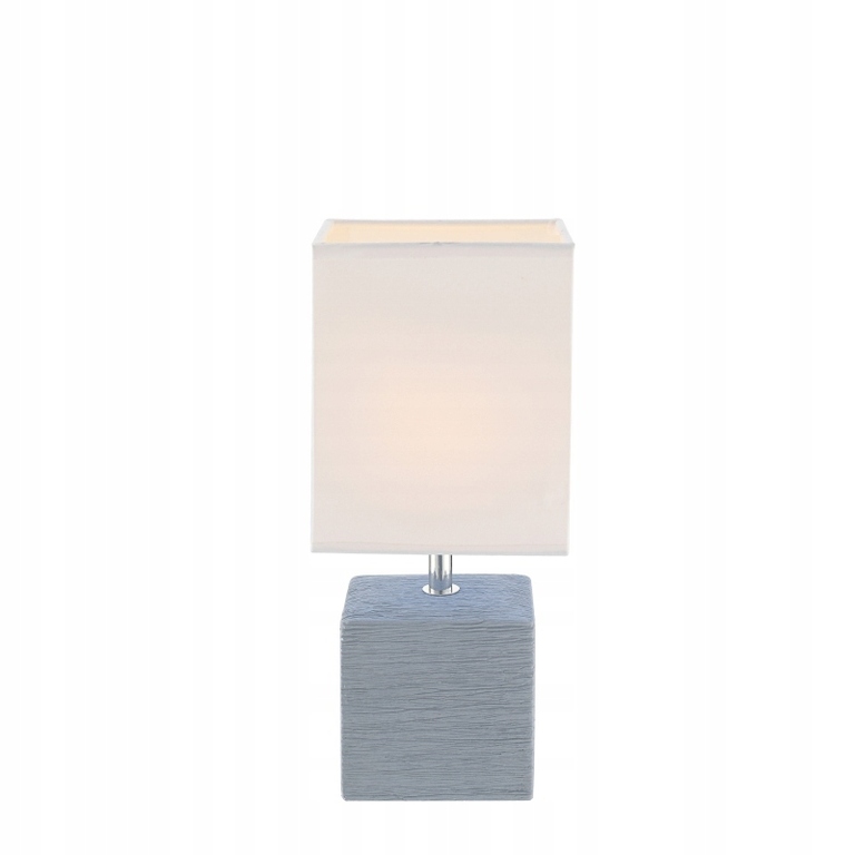 LAMPKA NOCNA STOŁOWA GLOBO GERI 21676 szara (2)