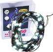 BULINEX LAMPKI LED NITKI 50L na baterie biały