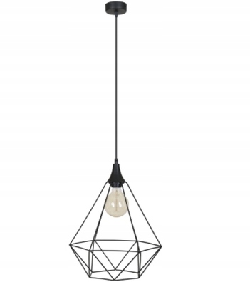 Lampa wisząca Retro DRUCIAKI LOFT CZARNA