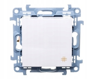 SIMON 10 Wyłącznik krzyżowy biały CW7.01/11
