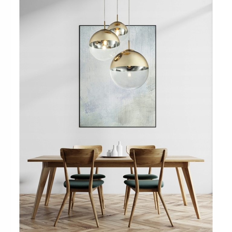 Lampa wisząca GLOBO VARUS 15855-3 złote kule (5)