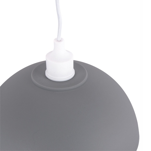 Lampa Zwis wisząca szara pojedyncza INKA E27 (3)