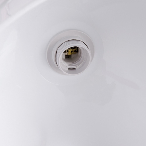 Lampa Zwis wisząca biała pojedyncza INKA E27 (3)