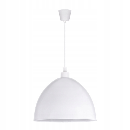 Lampa Zwis wisząca biała pojedyncza INKA E27 (1)