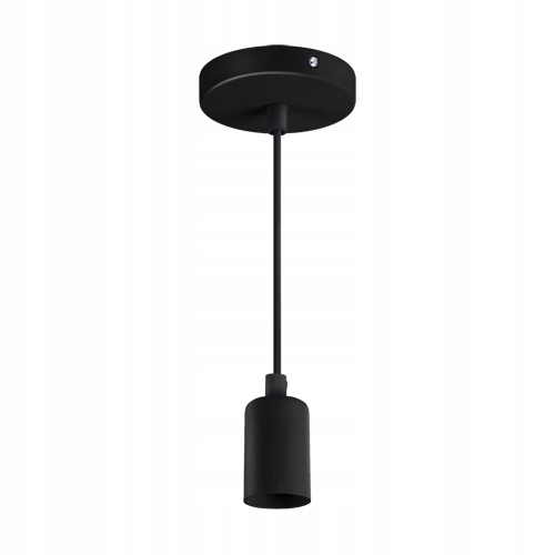 Lampa Zwis wisząca czarna pojedyncza UNO E27