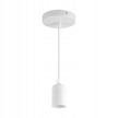 Lampa Zwis wisząca biała pojedyncza UNO E27