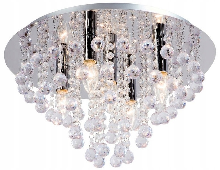 Lampa Plafon LONDON kryształki 5xE14 (1)