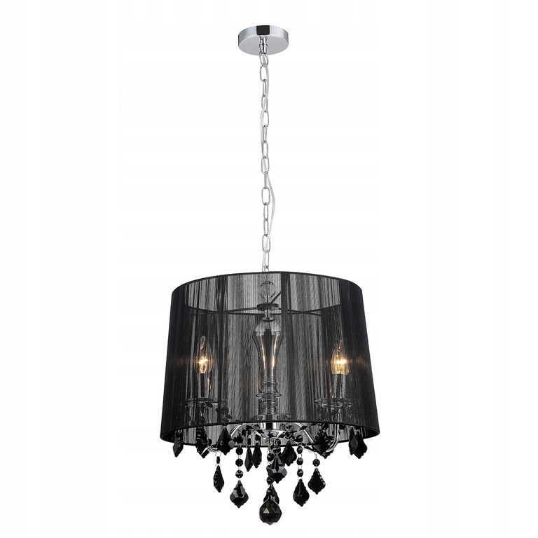 Lampa Żyrandol Nowoczesny Kryształki CORNELIA BK (1)