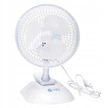 WENTYLATOR STOŁOWY 15W biały 230V 2prędkości klips