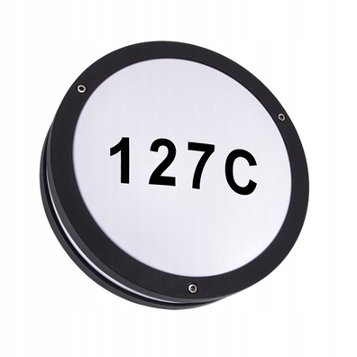 Lampa Numer domu SOLINA LED 7,5W BLACK 4000K