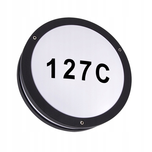 Lampa Numer domu SOLINA LED 7,5W BLACK 4000K (1)