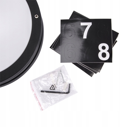 Lampa Numer domu SOLINA LED 7,5W BLACK 4000K (4)