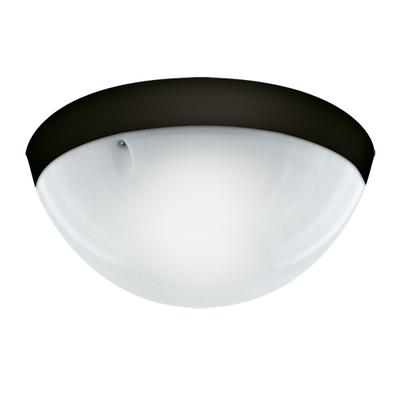 LAMPA PLAFON ZEWNĘTRZNY IP54 E27 czarna czujnik