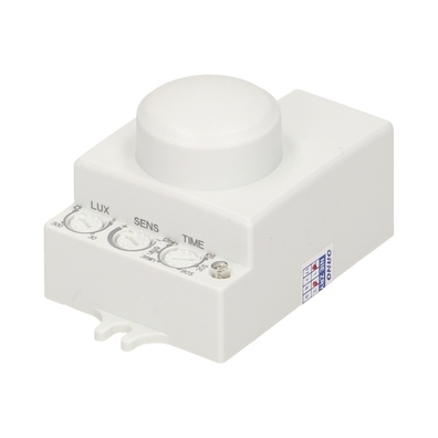 Mikrofalowy czujnik ruchu, mini, 360/180st. IP20