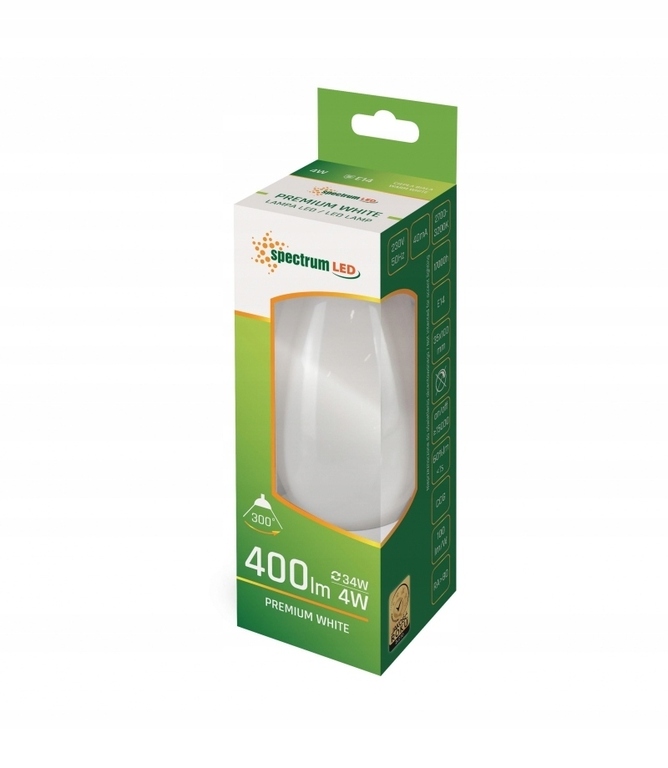 Żarówka ŚWIECOWA E14 4W ciepła SPECTRUM (2)