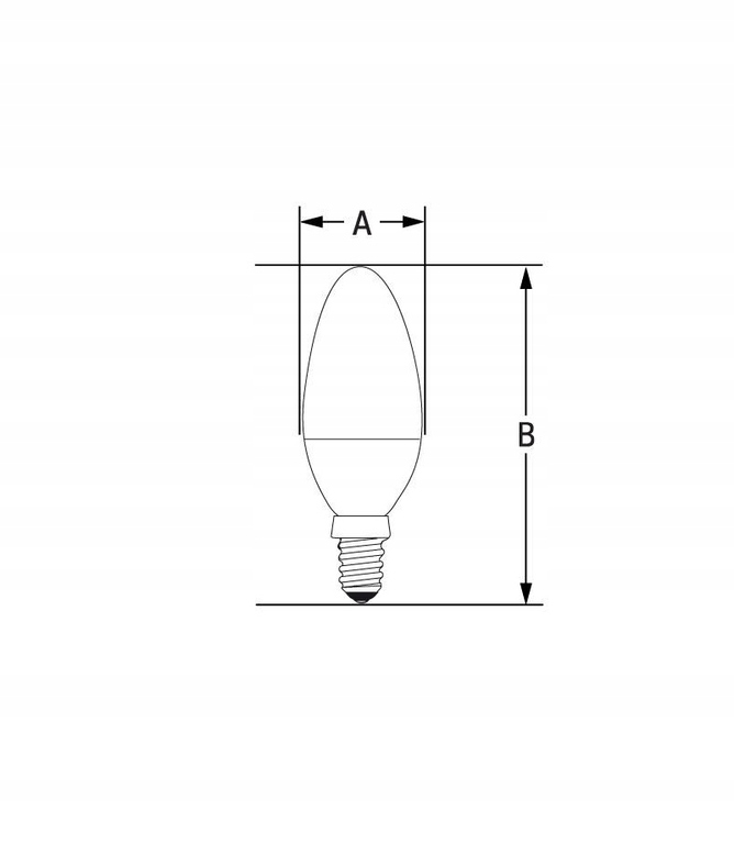 Żarówka ŚWIECOWA E14 4W ciepła SPECTRUM (3)