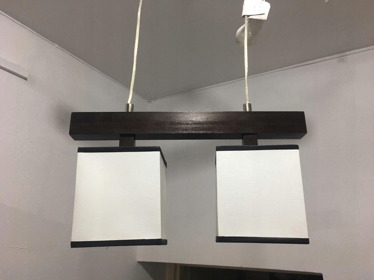 Lampa wisząca listwa drewniana brąz 2 (2)