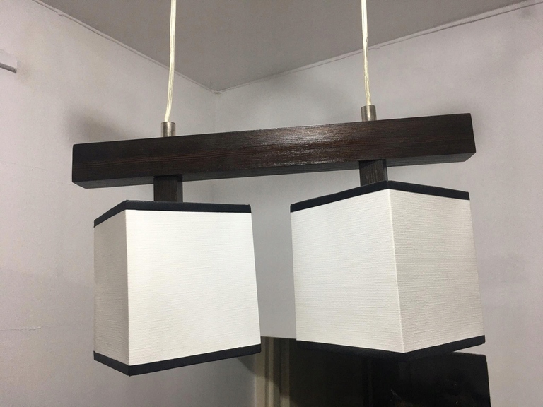 Lampa wisząca listwa drewniana brąz 2 (3)