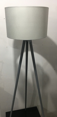 Lampa podłogowa stojąca nowoczesna kwiaty POPIEL