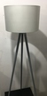 Lampa podłogowa stojąca nowoczesna kwiaty POPIEL