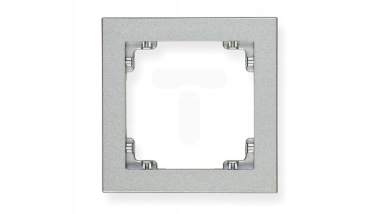 DECO Ramka pojedyncza srebrny metalik 7DR-1