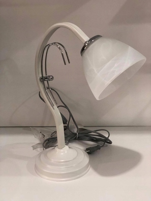 LAMPKA NOCNA STOŁOWA biała 38cm