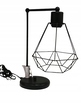 LAMPKA NOCNA STOŁOWA CZARNA LOFT DRUCIKI