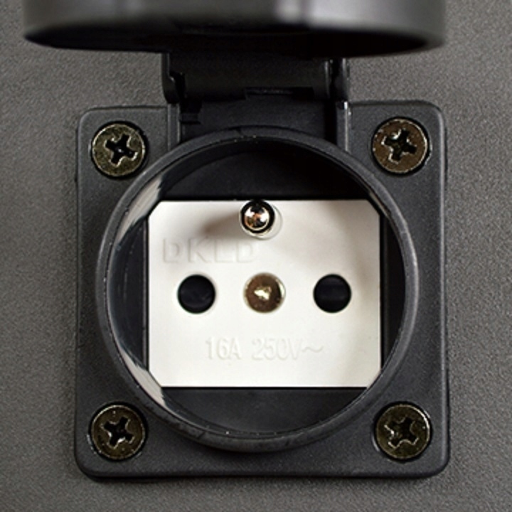 Lampa ogrodowa DALLAS 44cm grafit z gniazdem IP44 (2)