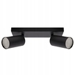 Lampa MANAM GU10 listwa BLACK 2xGU10 PLAFON