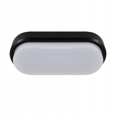 PLAFON HERMETYCZNY ARON LED L 12W BLACK 4000K