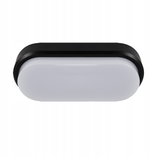 PLAFON HERMETYCZNY ARON LED L 12W BLACK 4000K