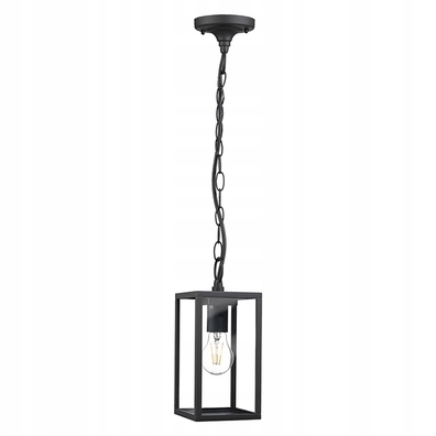 Lampa ogrodowa wisząca zwis MALMO E27 CZARNA