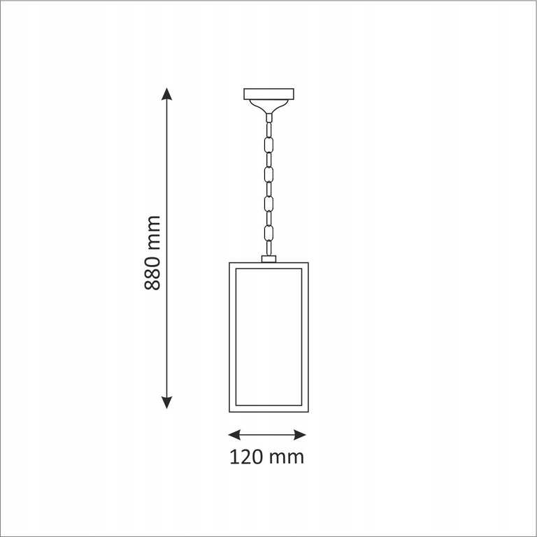 Lampa ogrodowa wisząca zwis MALMO E27 CZARNA (3)
