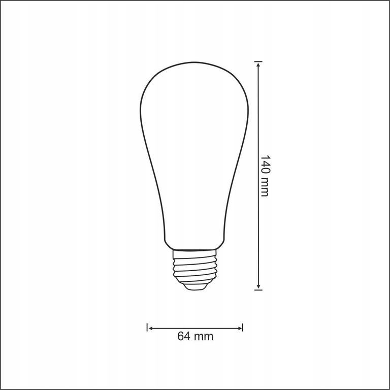 Żarówka Dekoracyjna Led E27 4W ciepła POLUX 320lm (3)