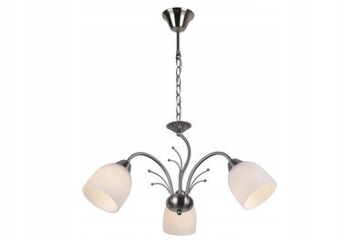 Lampa wisząca Alice 3 pł nikiel mat Żyrandol