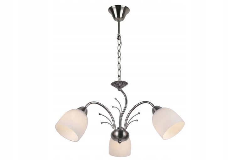 Lampa wisząca Alice 3 pł nikiel mat Żyrandol